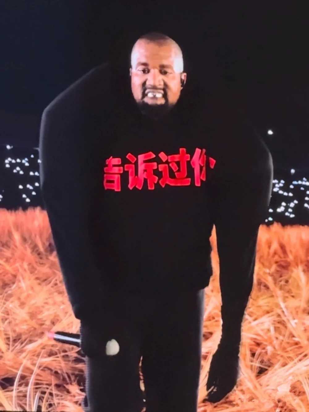 Yao888 Fashion West Tell You Graphic Printing Concert Style High Quality 1 1 Hoodie Pullover Streetwear Super Large Hoodie X250504