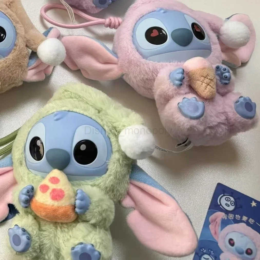 Disney Stitch Eat Something Before Sleep Series Blind Box Toy Mystery Box Anime Figure Stitch Doll Pendant Ornaments Kid Christmas Gift Z250504