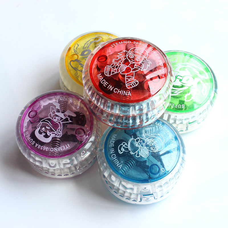 mix color 20 pcs fashion yoyo ball wholesale luminous led flashing child clutch mechanism yoyo toys for kid party entertainment gift