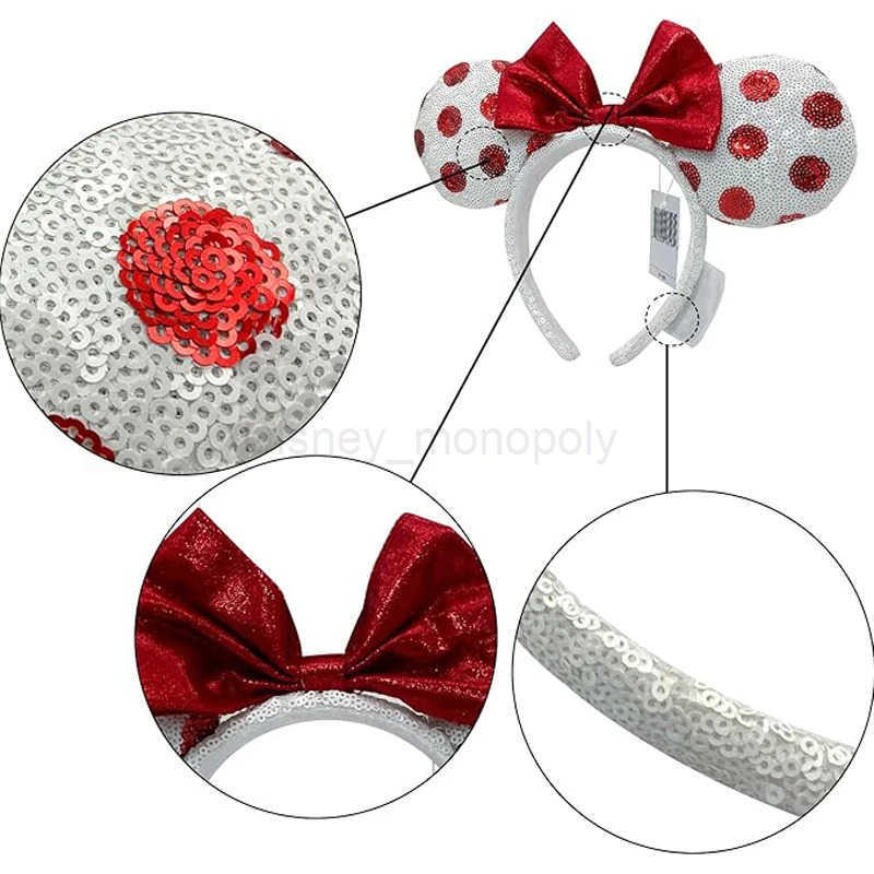 Disney Mickey Mouse Ear Headband Mermaid Peter Pan Holiday Party Headwear EARS COSTUME Cosplay Plush Adult/Kids Christmas Gift Z250504