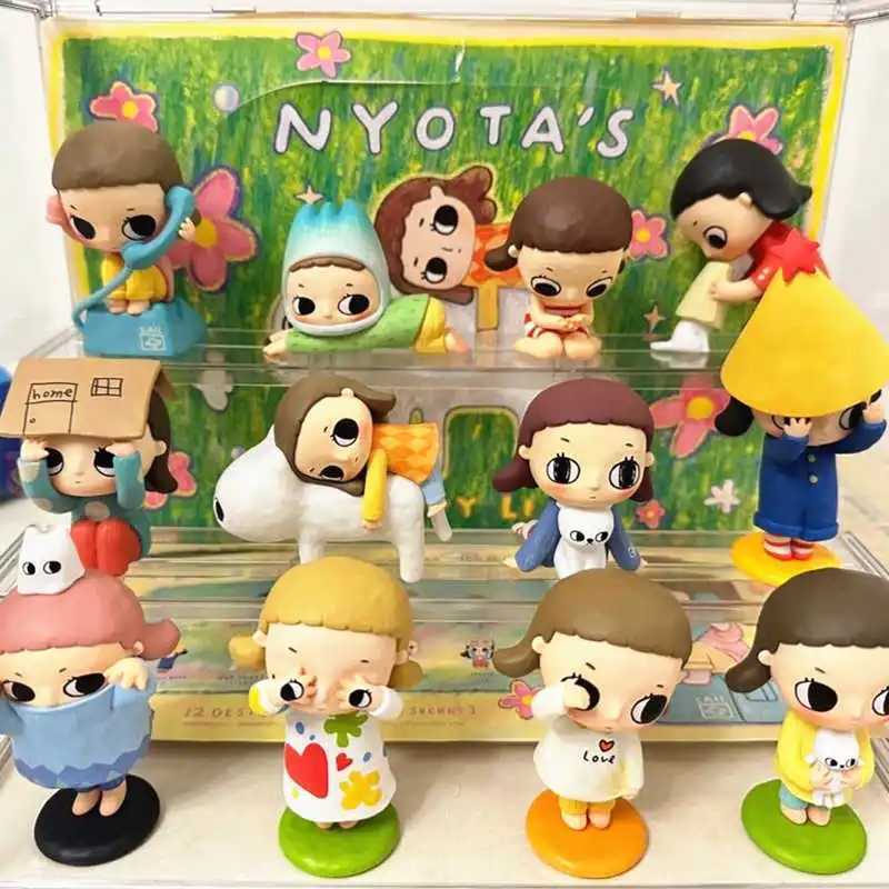 The real Nyota V1 Fluffy Life series blind box collective action picture model toy mystery box desktop decoration holiday gift box Z250504