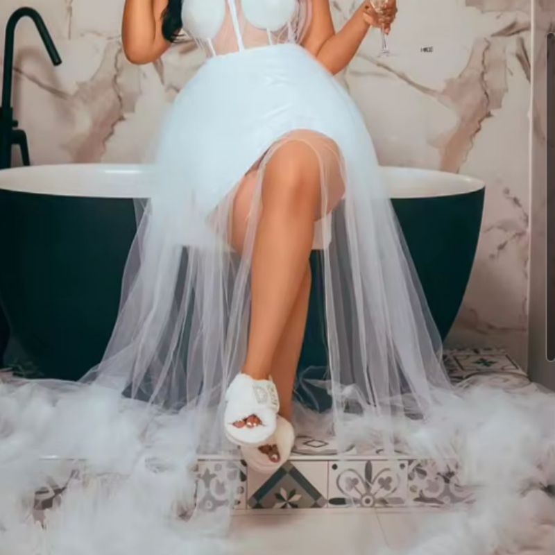 White A-line Plus Size Prom Dresses 2025 Tiers Tulle One Shoulder Evening Formal Party Second Birthday Engagement Gowns Dress For Special Occasions