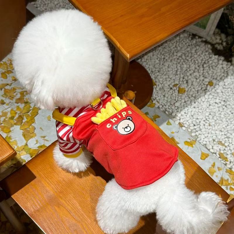 T00136Bichon/Frizee Comfort Fleece Coat Adorable T00136 Design Ideal For Chilly Seasons