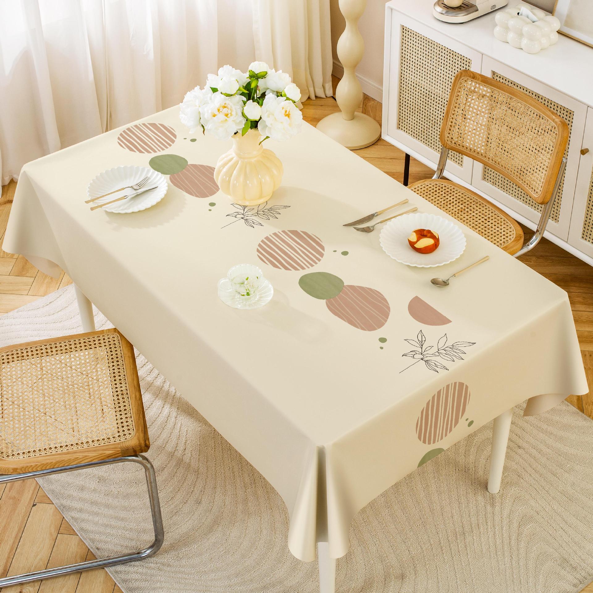 A720 light luxury high-grade home tablecloth pvc waterproof and oil-proof ins style rectangular coffee table tablecloth tablecloth wholesale