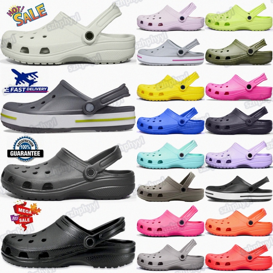 designer sandal Classic clog sandals famous women Black Bone sandalen White Navy Pink Green Pink Chocolate Red Quartz beach clogs free shipping mens 33LE#