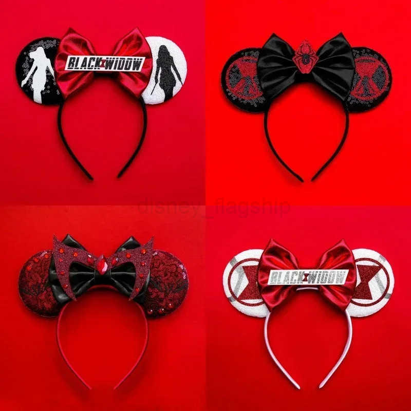 Disney Captain America Headband Girls Marvel Thor Mjolnir Spider Man Iron Man Hairband Women Avengers Ears Hair Accessories KidsXJ250504