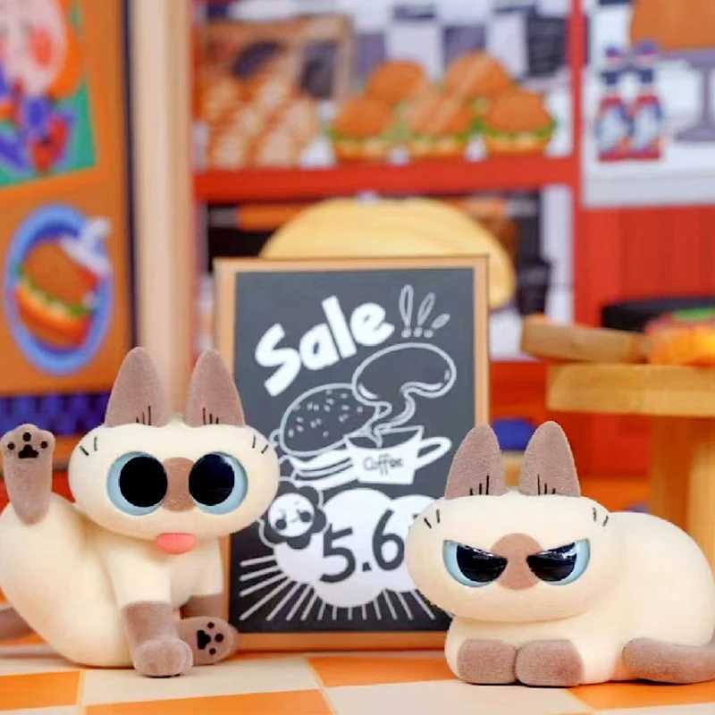 Mysterious Box Original Azuki can be customized for Azukisans daily life 1 and 2 series Siamese cat cute model blind box Caixa Sorpresa Free shipping