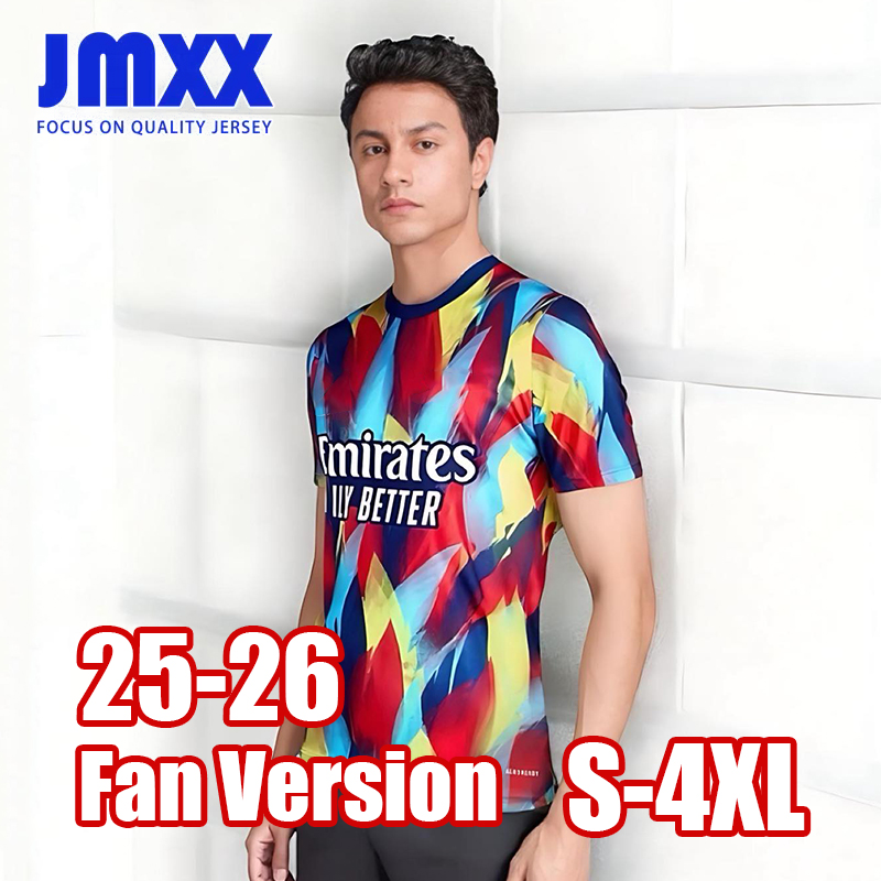 XXXL 4XL JMXX 25 26 Arsenaoles ARS Soccer Jersey Special Pre Match Training Mens Jerseys Man Football Man Shirt 2025 2026 Fan Version