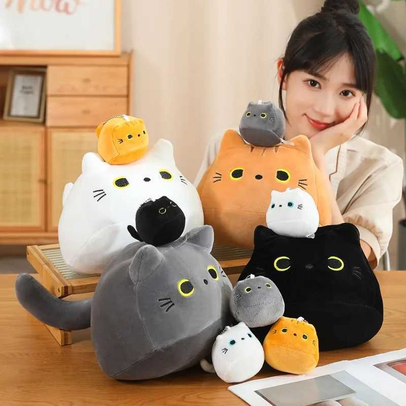Top Quality 10/30Cm Doll Small Pendant Cute Pillow Pad Ins Black Cat Toy Girl Gift Plush Stuffed Toyt250504