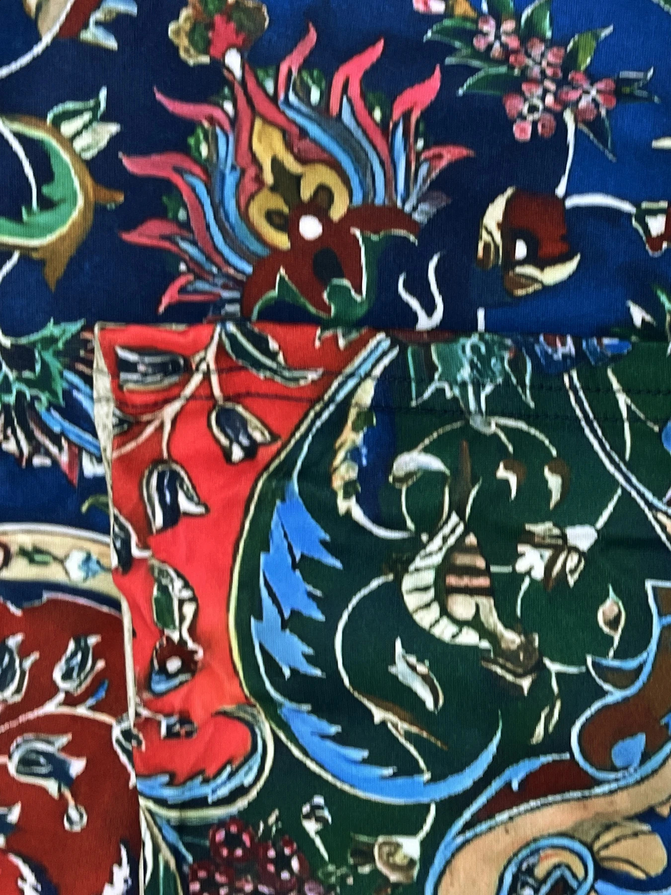 Plus Size Elegant Tops for Women 39 s Vine Print Long Sleeve Round Neck Slightly Elastic 250430Z