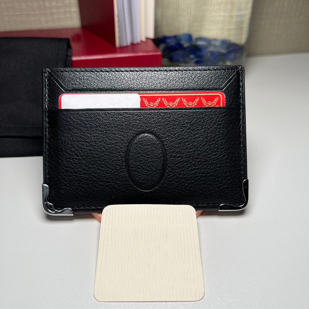 Card holder Wallet Designer Real Leather Men's Wallet Business Card ID Case Credit Card Women's Wallet Top Quality Pocket Coin Purse with Box