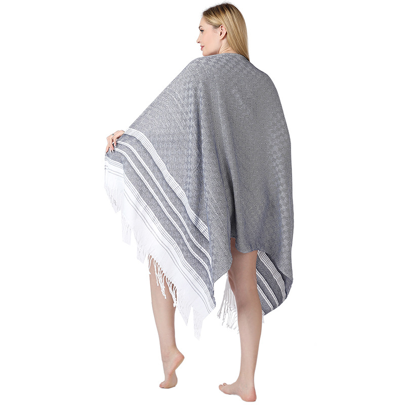 K619 Large size Turkish beach towel cotton boutique shawl bath towel