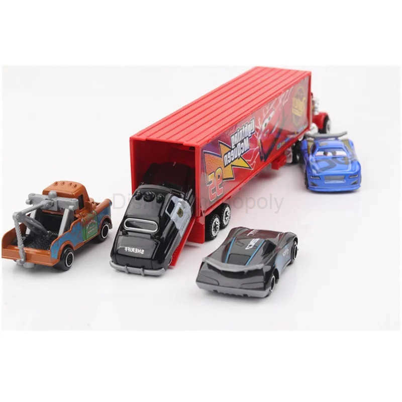 Disney 7pcs Disney Pixar Cars 3 Toy Figures Lightning McQueen Jackson 1 55 Diecast Metal Car Model Box set Car Toys Kids Christmas gift Z250504