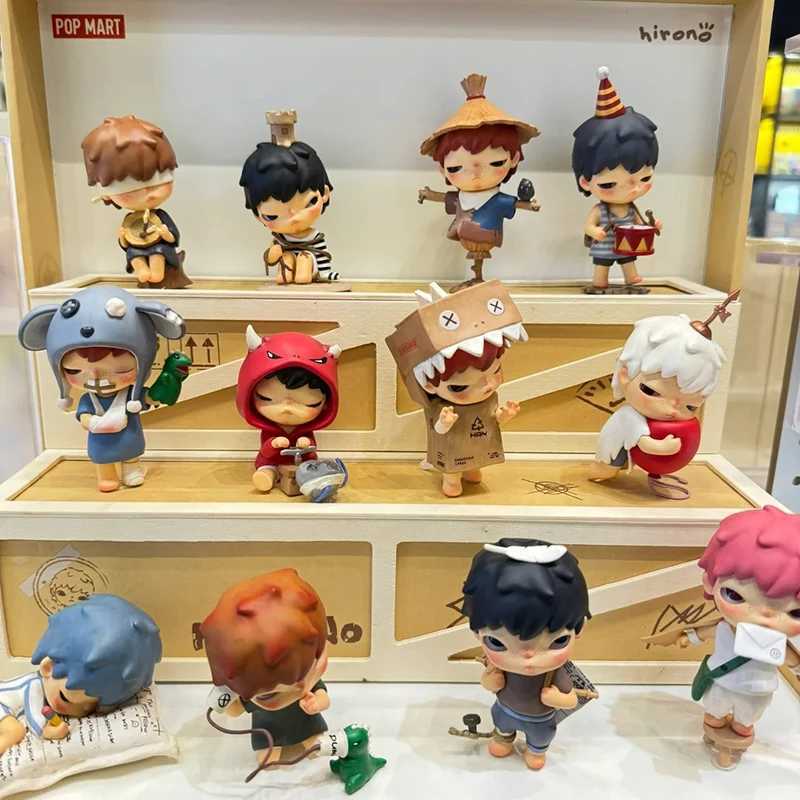 Authentic 16cm Hirono Shelter Series Blind Box Action Chart Trend Chart Family Mystery Box Doll Series Kaii Christmas Gift Z250504