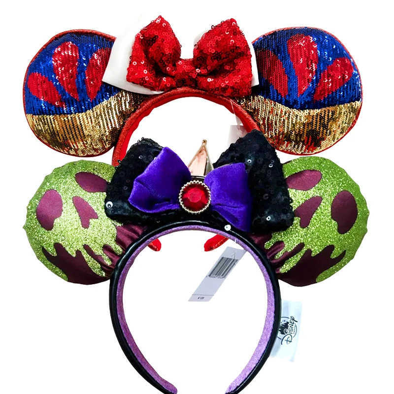 Disney 2025 Disney Mickey Minnie Mouse Headband Holiday Party Role Playing Hair Ears COSTUME Plush Adult/Children Headband GiftXJ250504