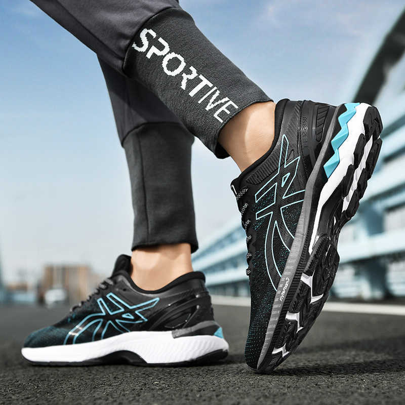 2023 Air Cushion Men Running Shoes Breathable Marathon Sports Lightweight Sneakers Womens Comfortable Athletic Training Shoes Z250227