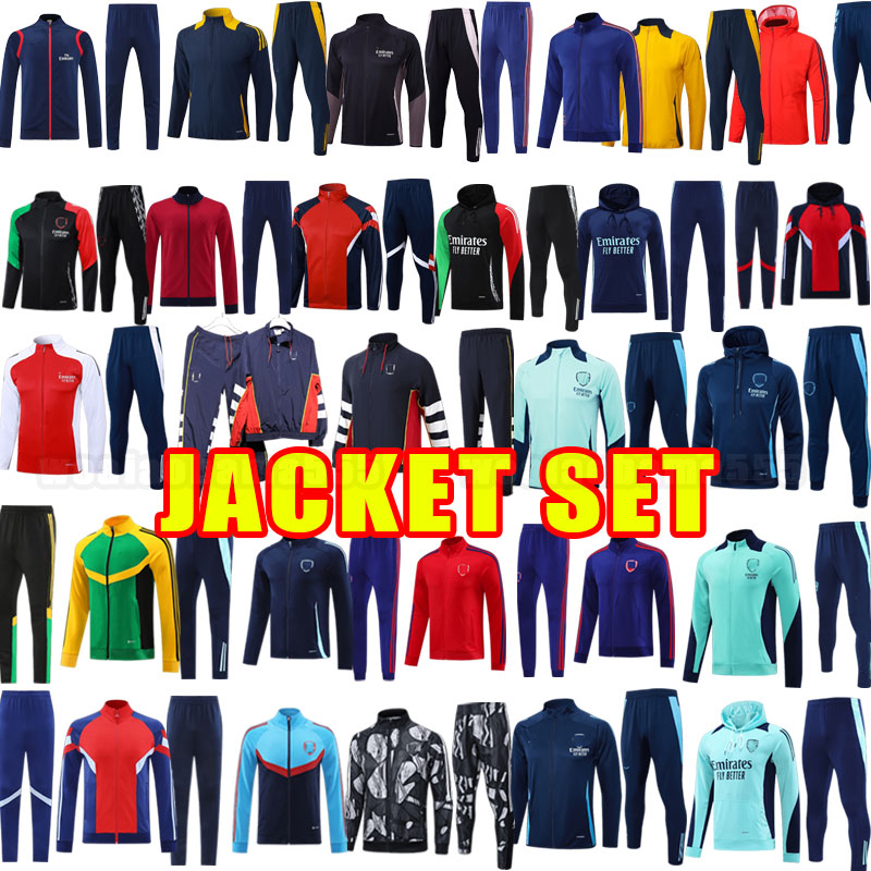 Tracksuit Arsenla Gunners G.JESUS soccer tracksuits 24 25 SMITH ROWE PEPE SAKA ODEGAARD THOMAS MARTINELLI TIERNEY 2024 2025 long sleeve training jacket sets