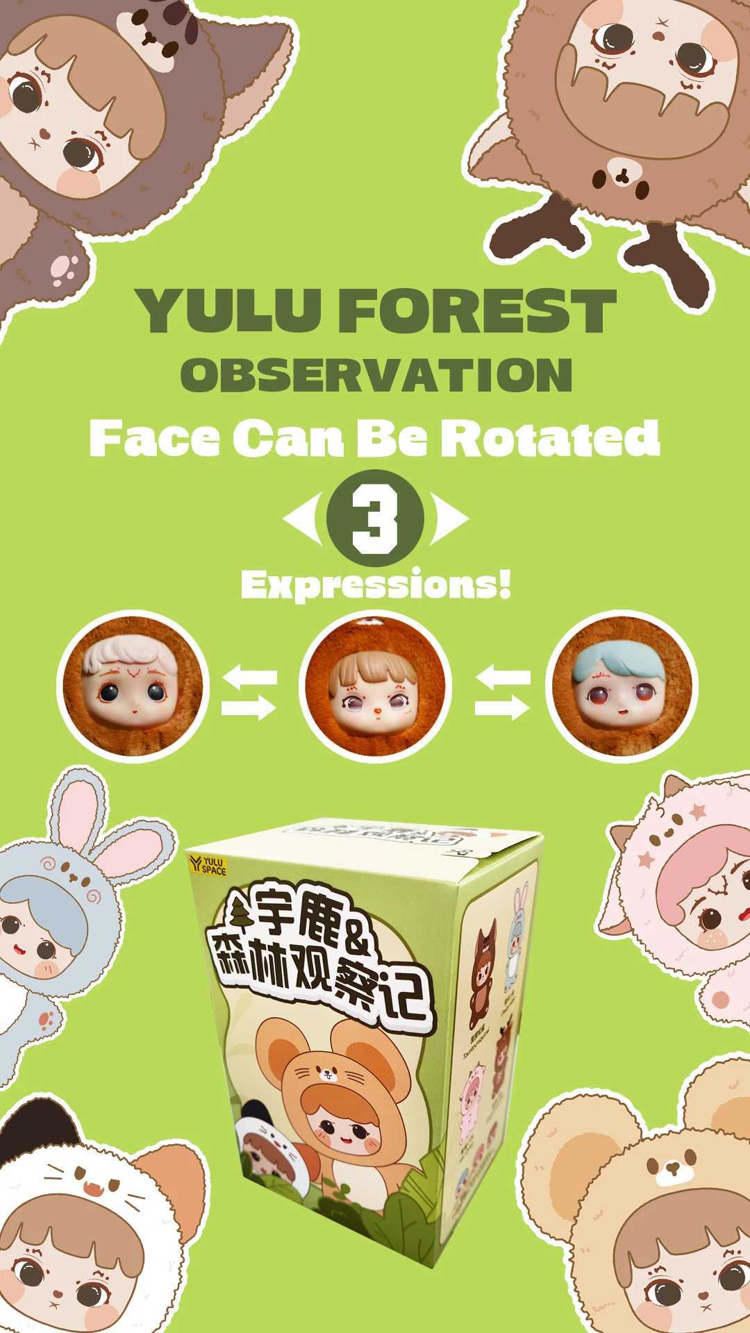 Forest Elf Cute Blind Vinyl Doll Mystery Box Desktop Decoration Series Pendant Toy Childrens Birthday Surprise Free shipping