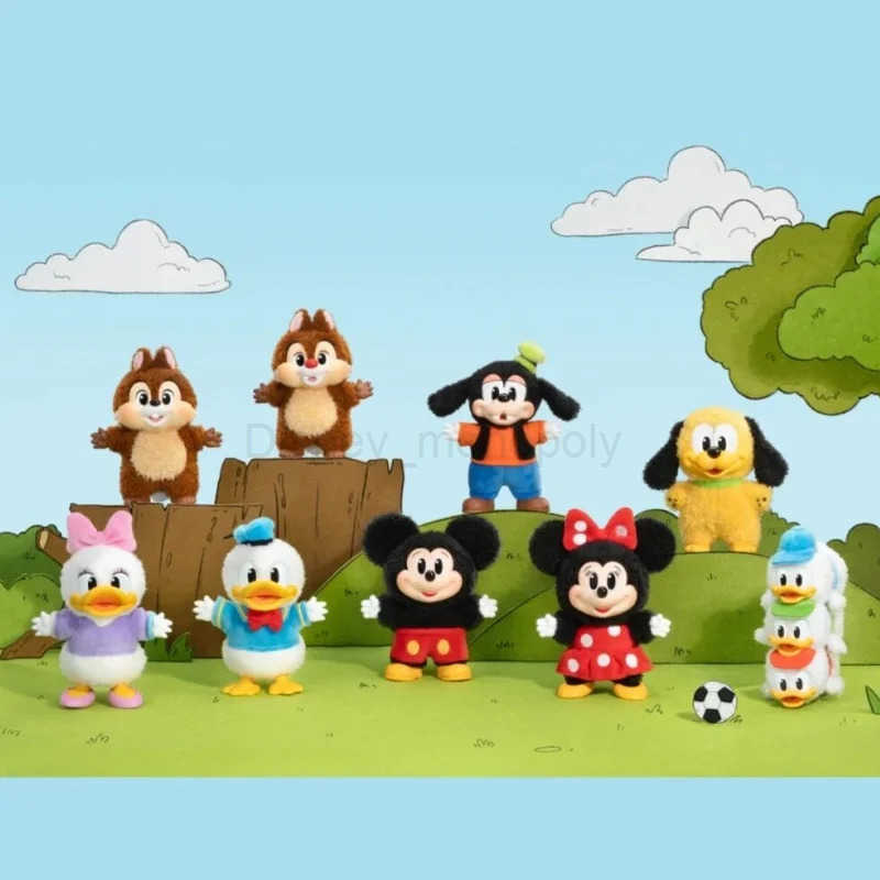 Disney 2025 New Mickey Family Cute Pendant Series Handmade Blind Box Toy Decoration Sewing Labubu Same Style Holiday Gift Z250504