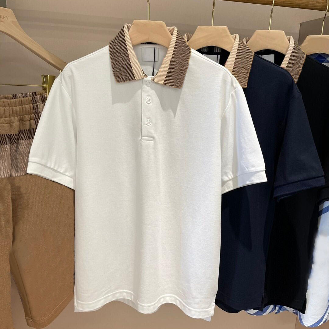 Mens polo shirt designer t shirt man fashion shirts casual golf summer short sleeves polos shirt embroidery printing plaid high street trend top tee m-3x