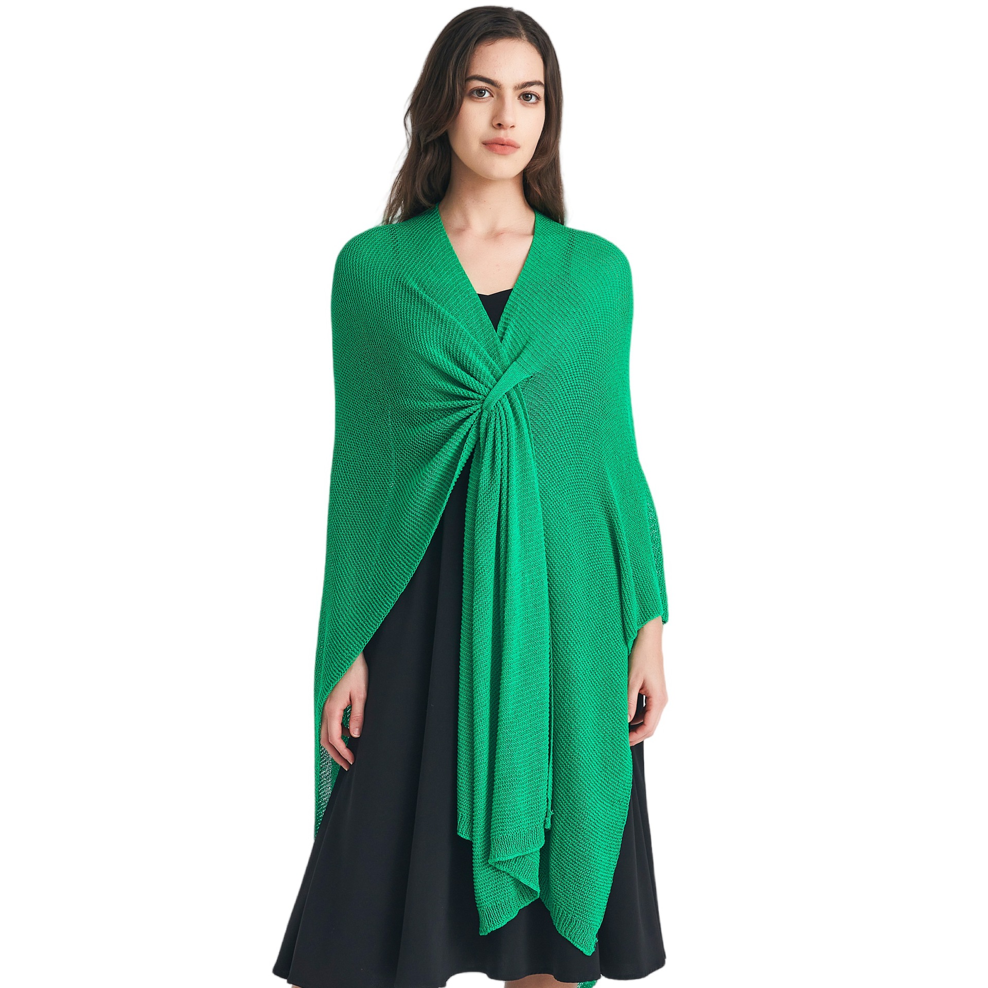 K610 Hot cross-border foreign trade Europe and the United States spring, summer and autumn new women's outer wear solid color knitted shawl whole