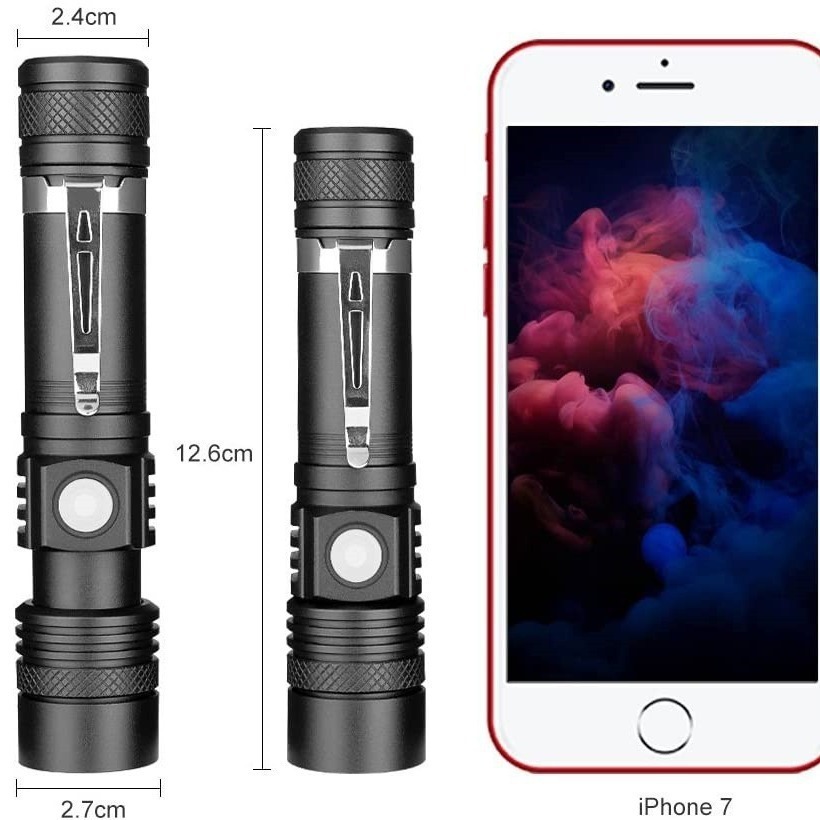 SP10 Pro Powerful 900lm EDC Flashlight LH351D LED Torch Rechargeable 14500 AA Mini Portable Tactical Lantern Anduril 2.0 240905