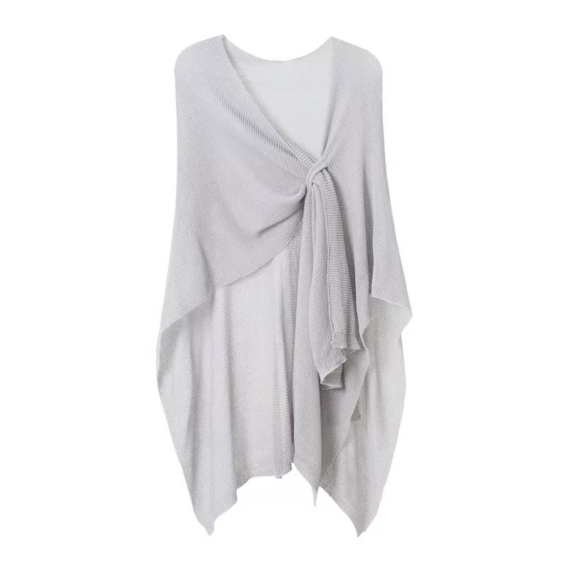 K610 Hot cross-border foreign trade Europe and the United States spring, summer and autumn new women's outer wear solid color knitted shawl whole