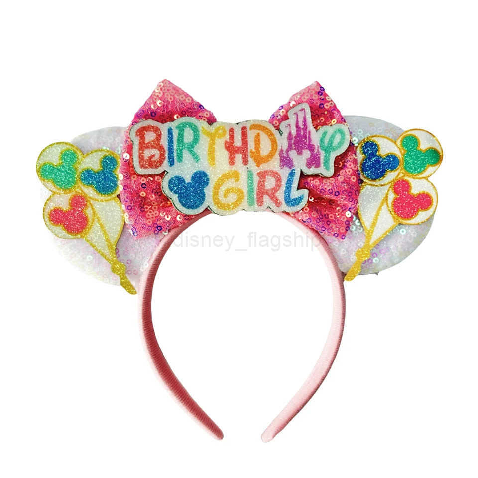 Disney Birthday Party Mickey Mouse Ear Headband Makeup Princess Decoration Role Playing Costume Holiday Gift Girl/AdultXJ250504