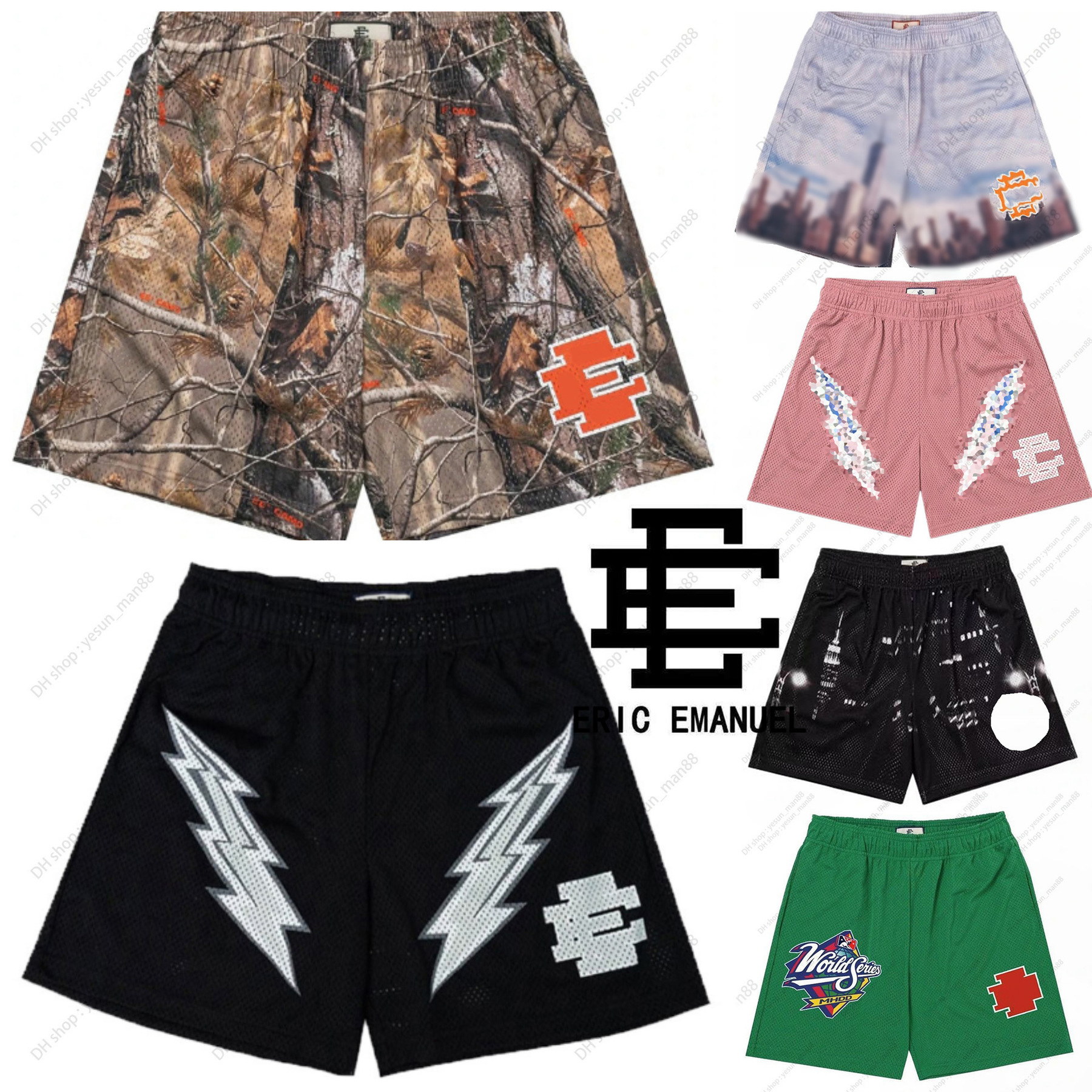 Eric Emmanuelle Shorts Summer mesh Gym Sports Men's Leisure Fashion Beach Pants Seaside eric emmaunels basketball ees eric short EEshorts Eric Emmanuelle Shorts.