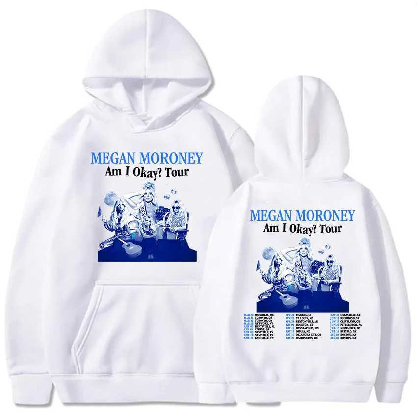Am I Okay Tour 2025 Hoodies Megan Moroney Printing Sweatshirt sudaderas hombre Men/Women Clothes Casual Long Sleeve Winter Hoody X250504