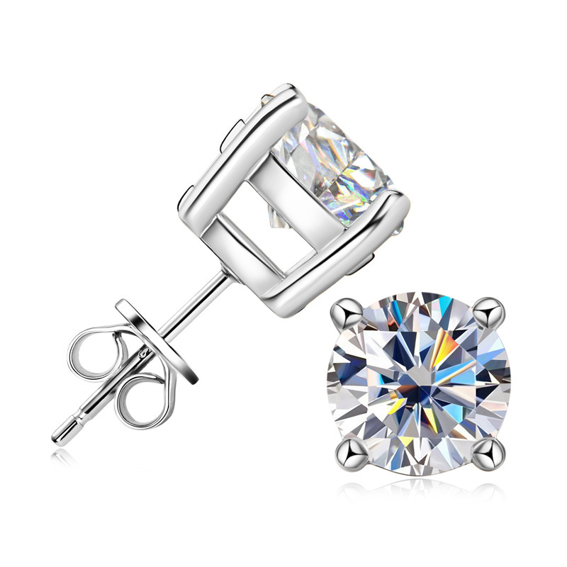 luxury jewelry earings designer earring woman moissanite earrings Diamond Simple Fashion Jewelry Round Cut Gemstones Party High Quality Eternity Class