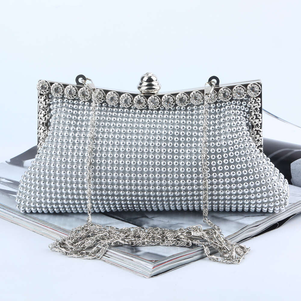 Dinner Bag Ball Aluminum Sheet Party Handheld Bag Water Diamond Evening Dress Celebrity Banquet Package KQ