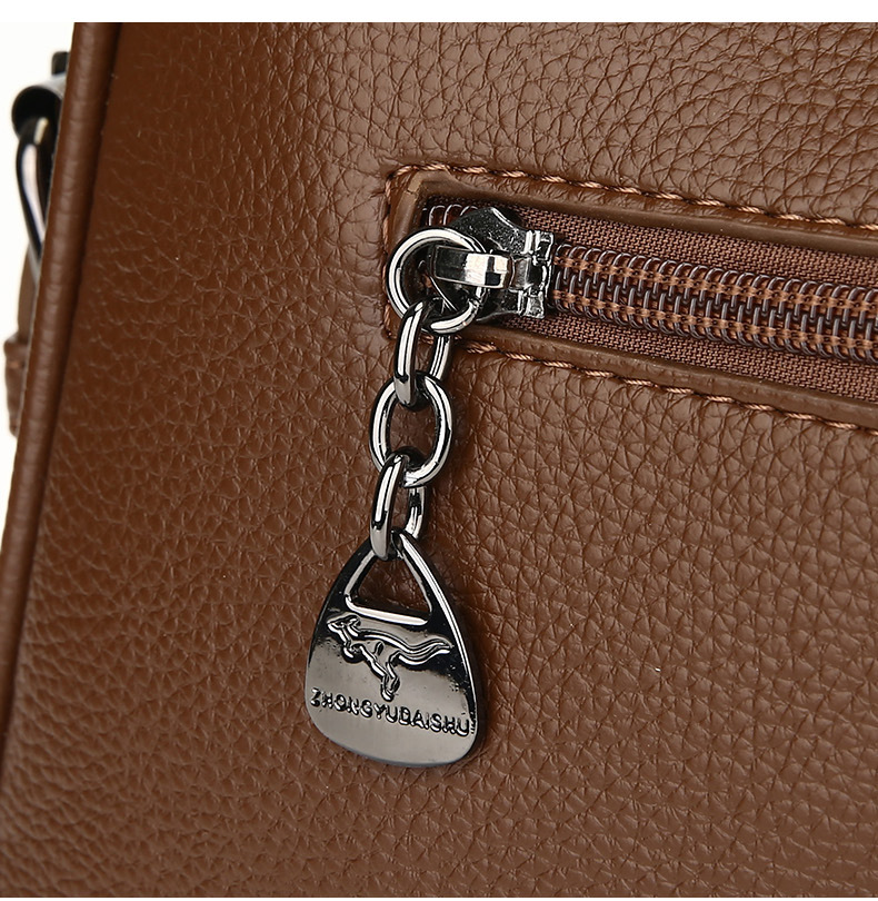 New simple fashionable versatile and elegant single-shoulder underarm bag, crossbody bag, high-end soft leather women's bag