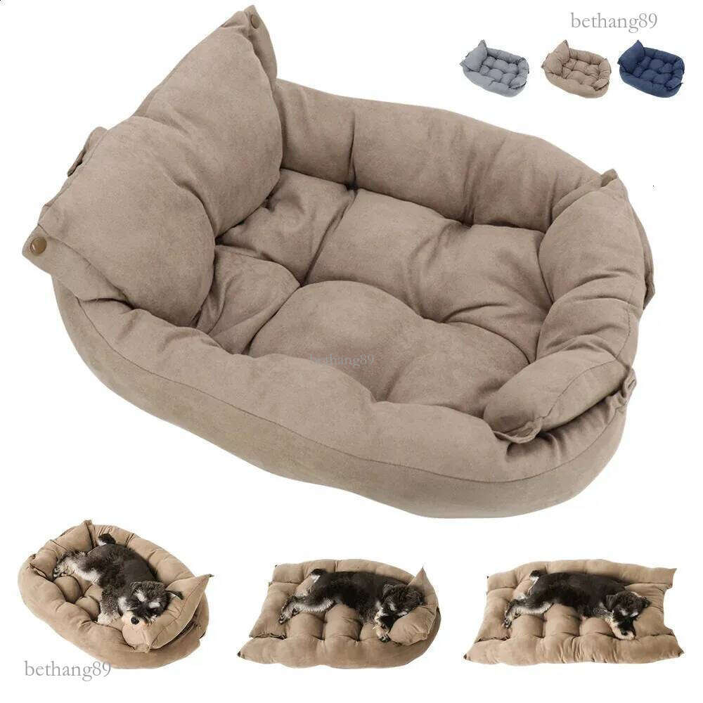 Multifunction Dog Bed Mat 3 IN 1 Dogs Cat Sleeping Bed Sofa Warm Winter Puppy Kitten Nest Kennel Soft Pet Cushion For Dogs Cats 240723