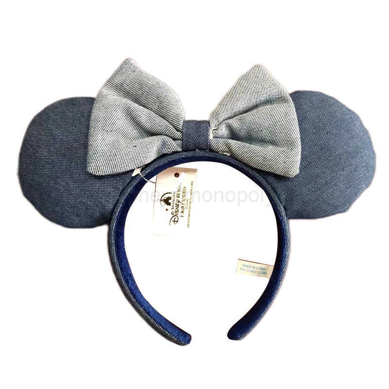 Disney Mickey Mouse Ear Headband For Women Disneyland Mickey Ears Plush Sequin Birthday Gift Party Cosplay Girls Accessories Toy Z250504