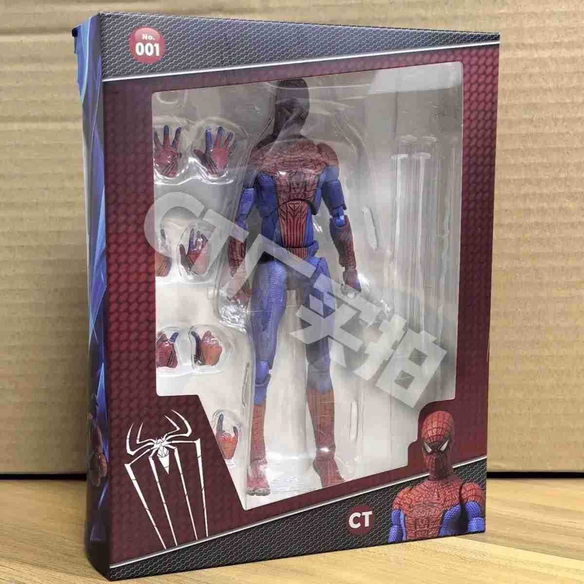 Disney Inventory CT Toy Spider Man Mafex 001 Peter Parker Andrew Garfield Character Shf Spider Man Amazing Spider Man Action Character Gift Z250504