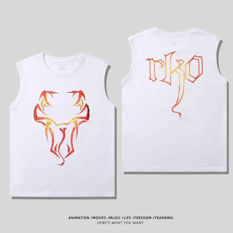 Summer Wrestler Orton Landy Waist Printed T-shirt Short Sleve Wrestling RKO Cotton Sleveless Top Mens T-shirt X250504