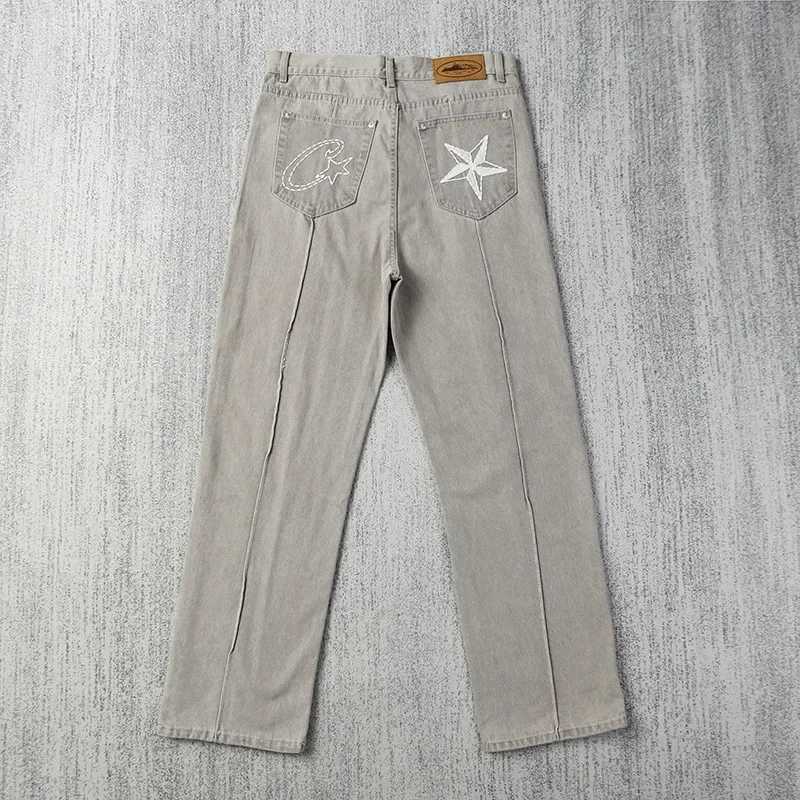 Devil Straight Leg Jeans Vintage Printing Unisex Long Trousers Hip Hop Style Trade from Chinese Mainland X2505041