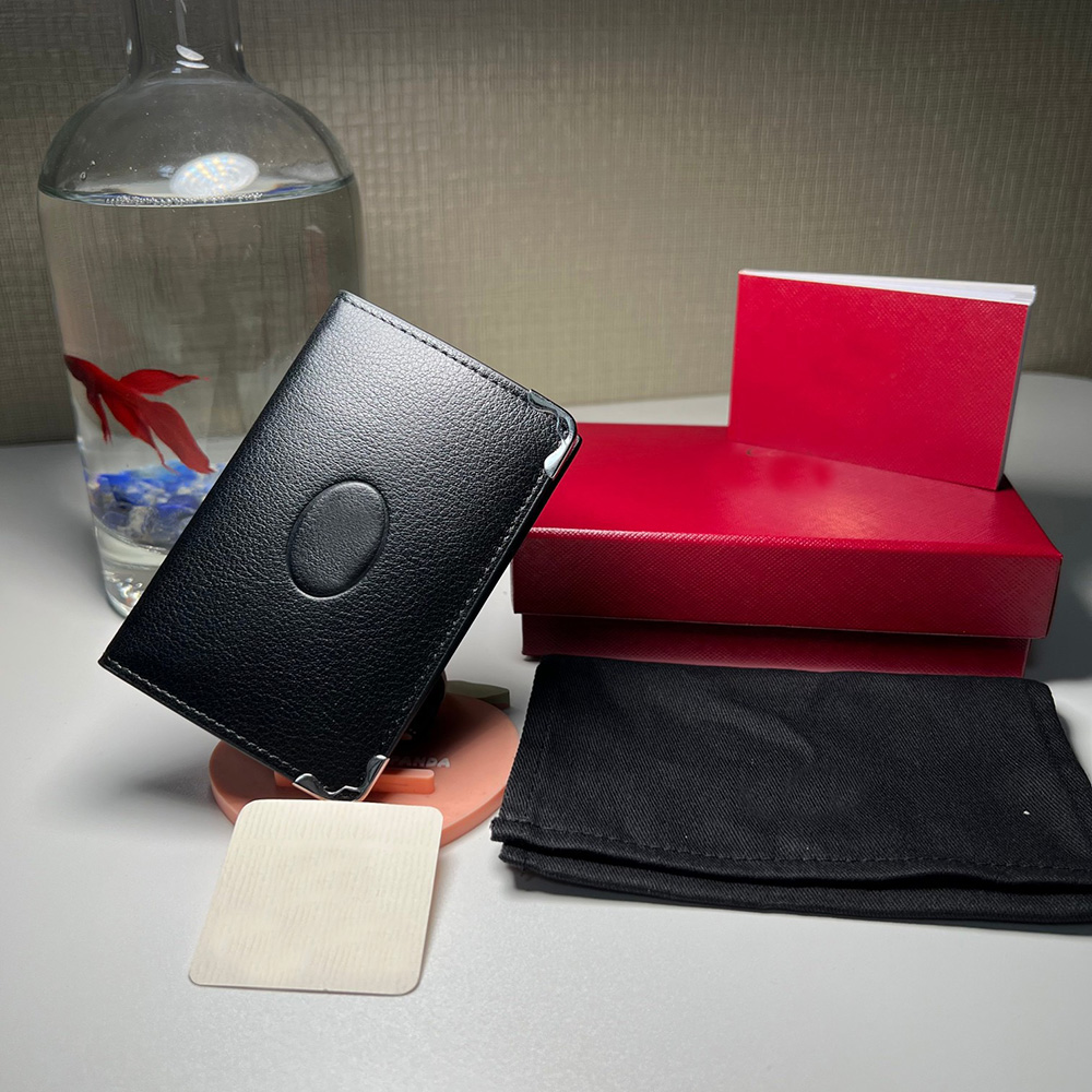 Genuine Leather Wallet Designer Business Card Holder Men's Wallet Fashion Women's Wallet Credit Card ID Case Pocket Coin Purse Top Quality with Box