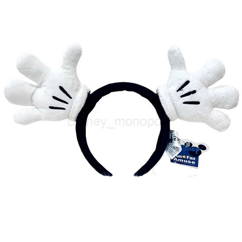 Disney Mickey Hand Headband Hairhoop Donald Duck Foot Cartoon Classic Disneyland Plush Mickey Mouse Headband Women Headwear Z250504