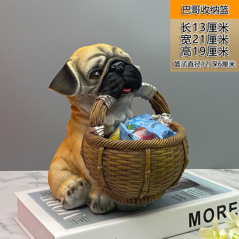 Creative Dog Entry Key Storage Decoration Shoe Cabinet Entrance Desktop TV Cabinet Storage Box Home Decoration 250314