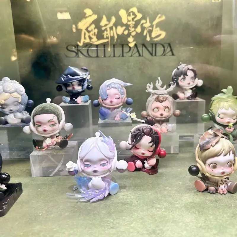 SKULLPANDA The Ink Plum Blossom Series Blind Box Toys Anime Action Figure Surprise Mystery Box Dolls Gift Copy 1 1 Made in China Z250504