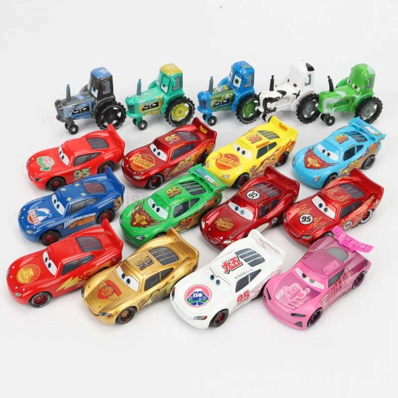 Disney 25 styles of Lightning McQueen Disney Pixar car toys 1 55 metal die-casting car childrens toys car Christmas gifts Z250504