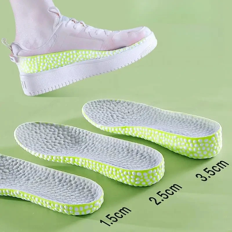 1Pair Boost Height Increase Shoes Insoles Men Women Soft Comfort Running Sports Insole for Feet 1.5/2.5/3.5cm Growing Shoe Pads 250429