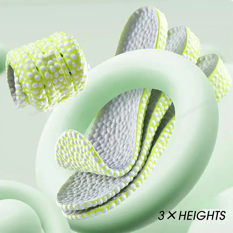 1Pair Boost Height Increase Shoes Insoles Men Women Soft Comfort Running Sports Insole for Feet 1.5/2.5/3.5cm Growing Shoe Pads 250429