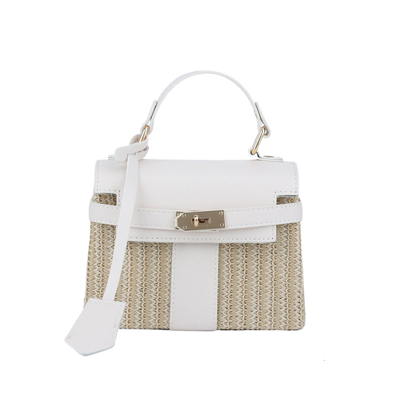 Designer Ladies Bag Kelly Popular Bag Women S Fashion New Item Hand Held Grass Rattan Woven Beach Shoulder Crossbody High End Single Shoulder Mini Han