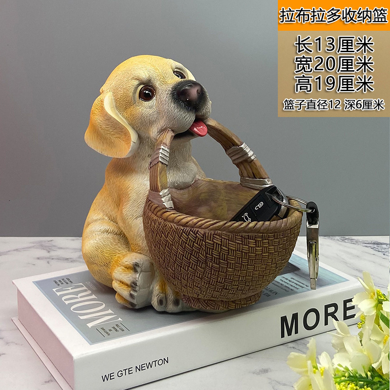 Creative Dog Entry Key Storage Decoration Shoe Cabinet Entrance Desktop TV Cabinet Storage Box Home Decoration 250314