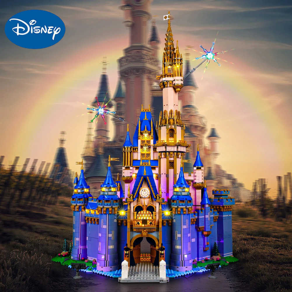 Disney 43222 Fairy Tale Princess Castle Building Blocks DIY Lighting Toys Gift Only for Lighting Set No Model W250504