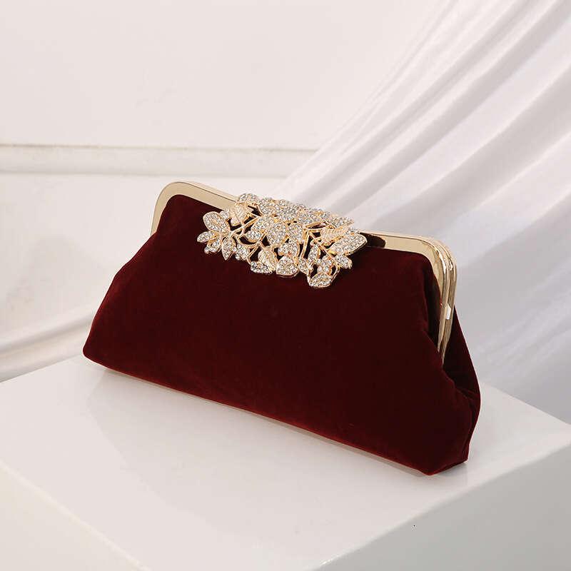 Dinner Bag New Handmade Beaded Pearl Wrist Set With Water Diamond Qipao Banquet Bag KQ