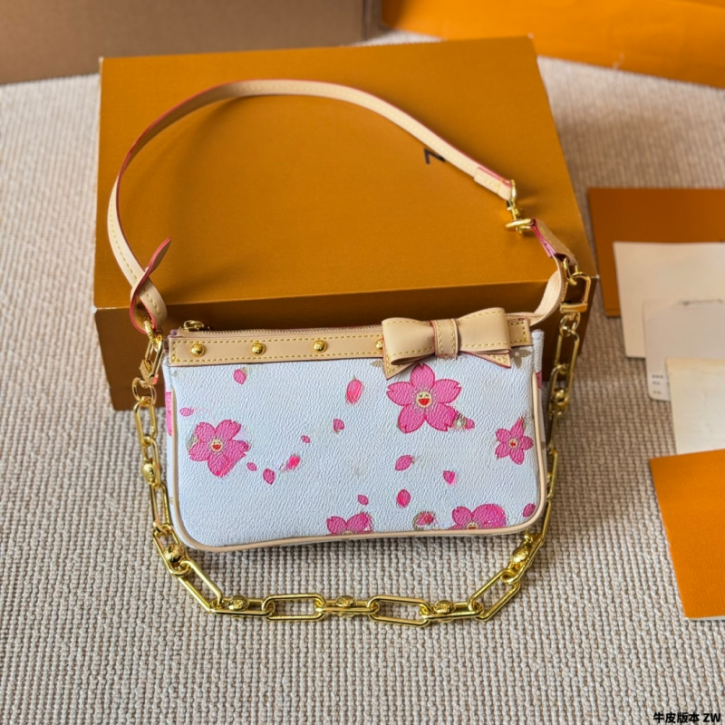 designer shoulder bag women murakami shoulder bag leather takashi handbag designer tote rainbow colorful composite clutch crossbody wallets cherry blossom totes